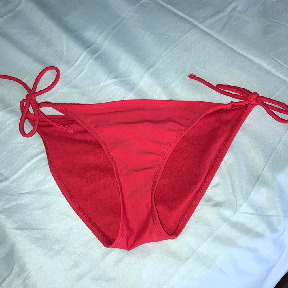 Red bikini bottom